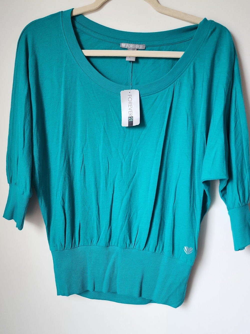 Forever 21 Teal Pullover Women's Top